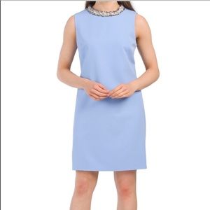 Sail to Sable crepe tweed collar shift dress